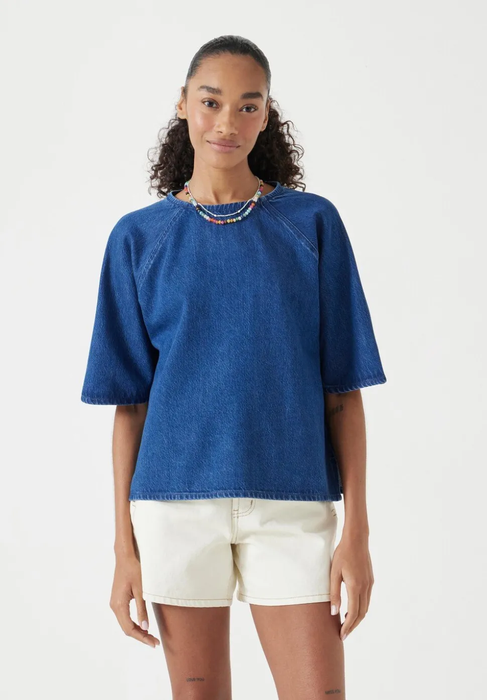Denim Raglan Tee