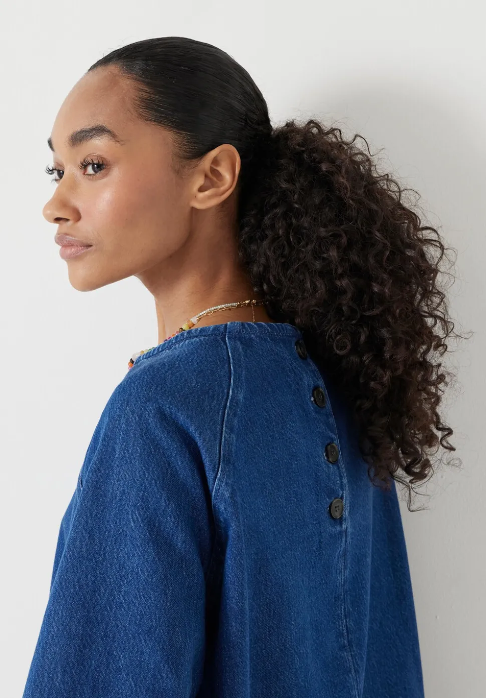 Denim Raglan Tee