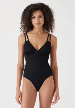 Dina Double Strap Crinkle Swimsuit