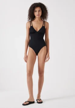 Dina Double Strap Crinkle Swimsuit