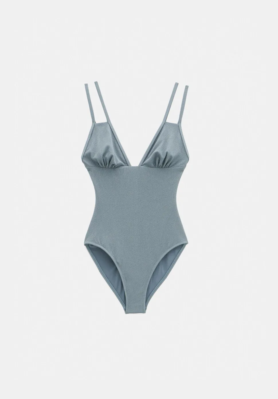 Dina Double Strap Textured Swimsuit