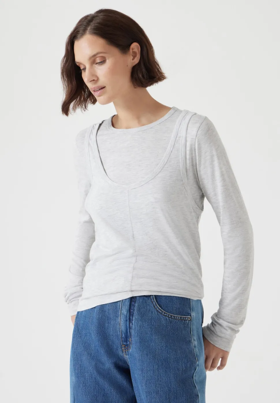 Double Layer Long Sleeve Top