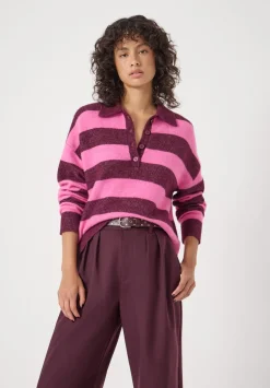 Drew Wool Blend Relaxed Rugby Jumper