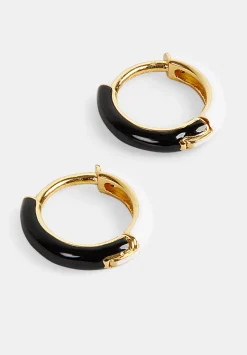 Effie Enamel Hoop Earring
