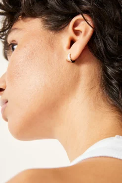 Effie Enamel Hoop Earring
