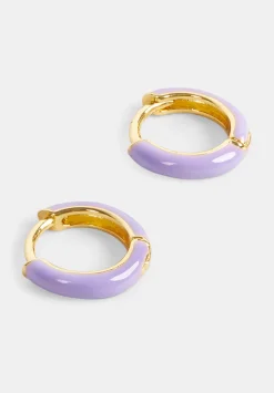 Effie Enamel Hoop Earring