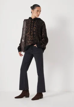Eliana Cropped Mid Rise Bootcut Jeans