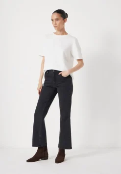 Eliana Cropped Mid Rise Bootcut Jeans