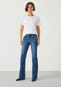 Eliana Mid Rise Bootcut Jeans