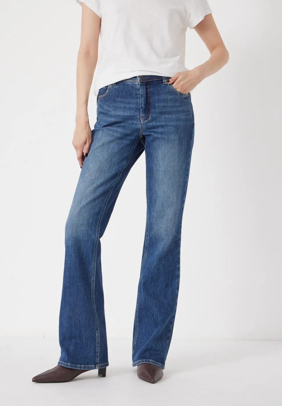 Eliana Mid Rise Bootcut Jeans