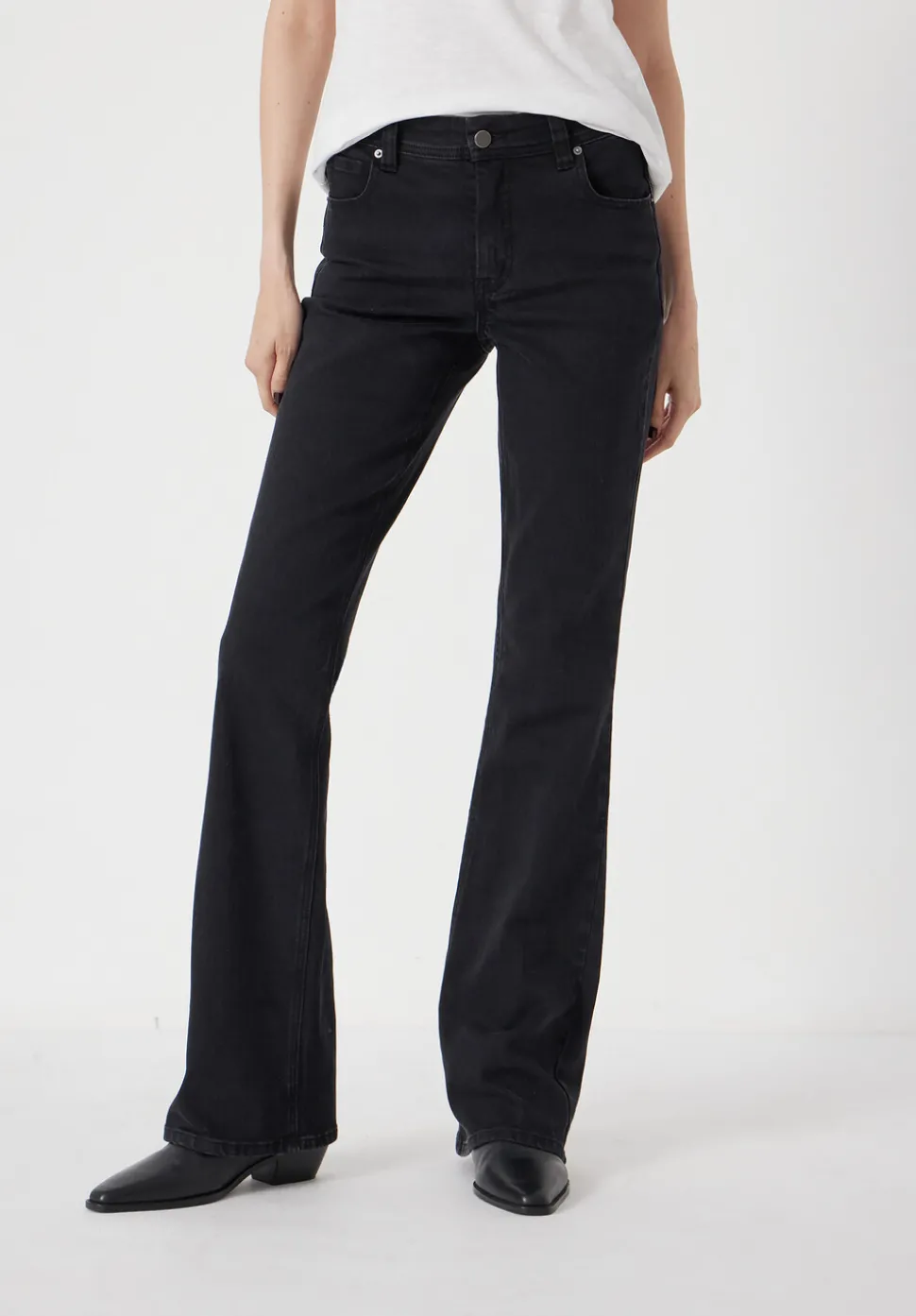 Eliana Mid Rise Bootcut Jeans
