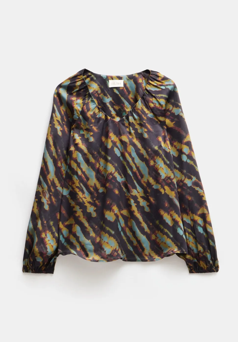 Elise Printed V-Neck Blouse