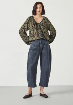 Elise V-Neck Printed Blouse