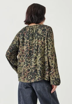 Elise V-Neck Printed Blouse