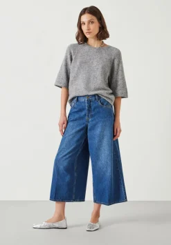 Ella Wide Leg Cropped Jeans