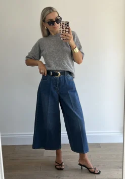 Ella Wide Leg Cropped Jeans