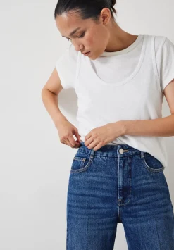 Elliot High Waisted Straight Jeans