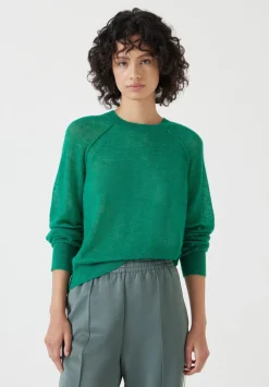 Elsie Gauzy Wool Blend Crew Jumper