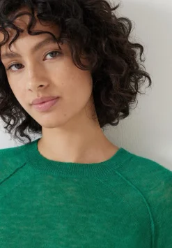 Elsie Gauzy Wool Blend Crew Jumper