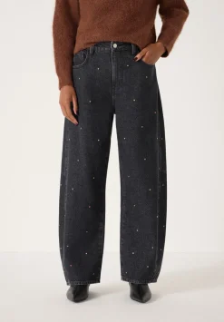 Embellished Bree Barrel Leg Jeans