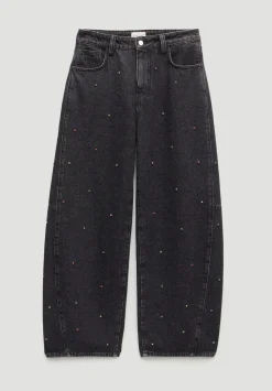 Embellished Bree Barrel Leg Jeans