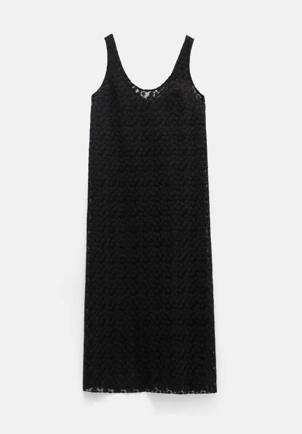 Embroidered Sleeveless Floral Dress