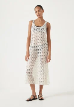 Embroidered Sleeveless Floral Dress
