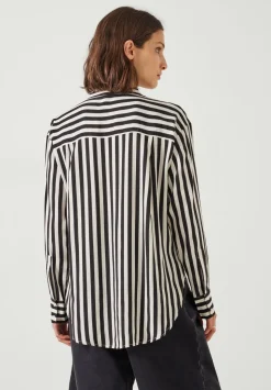 Emely Oversized Stripe Fluid Shirt