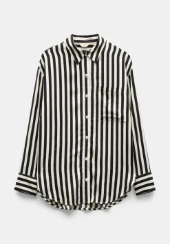 Emely Oversized Stripe Fluid Shirt