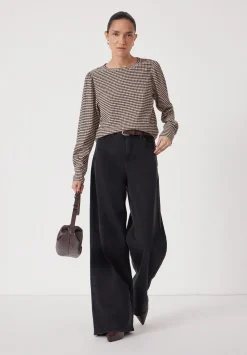 Emily Gingham Puff Sleeve Top