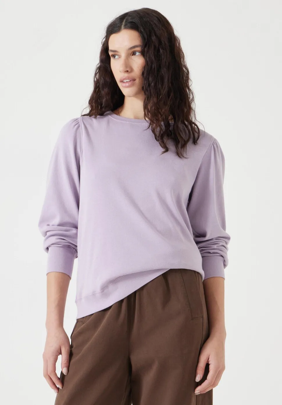 Emily Puff Sleeve Cotton Jersey Top