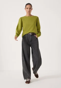 Emily Puff Sleeve Cotton Jersey Top