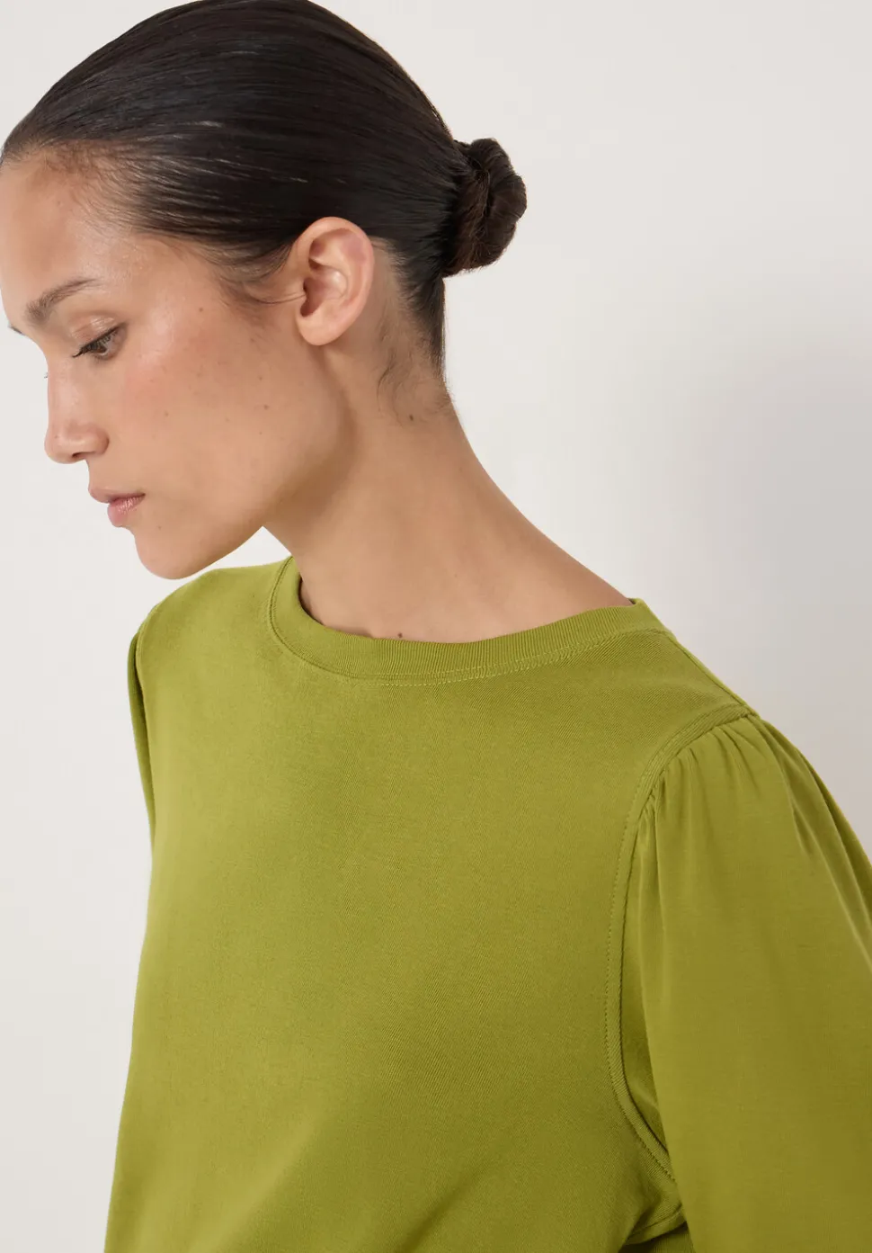 Emily Puff Sleeve Cotton Jersey Top