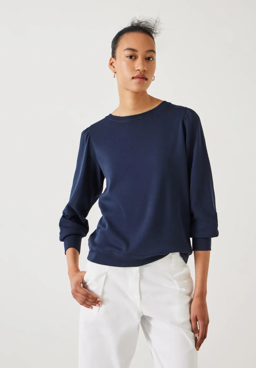 Emily Puff Sleeve Cotton Jersey Top
