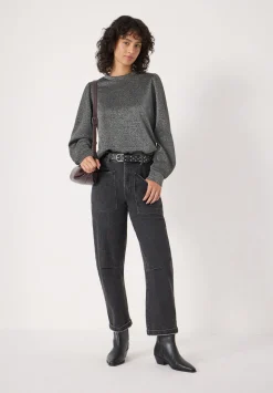 Emily Sparkle Puff Sleeve Jersey Top
