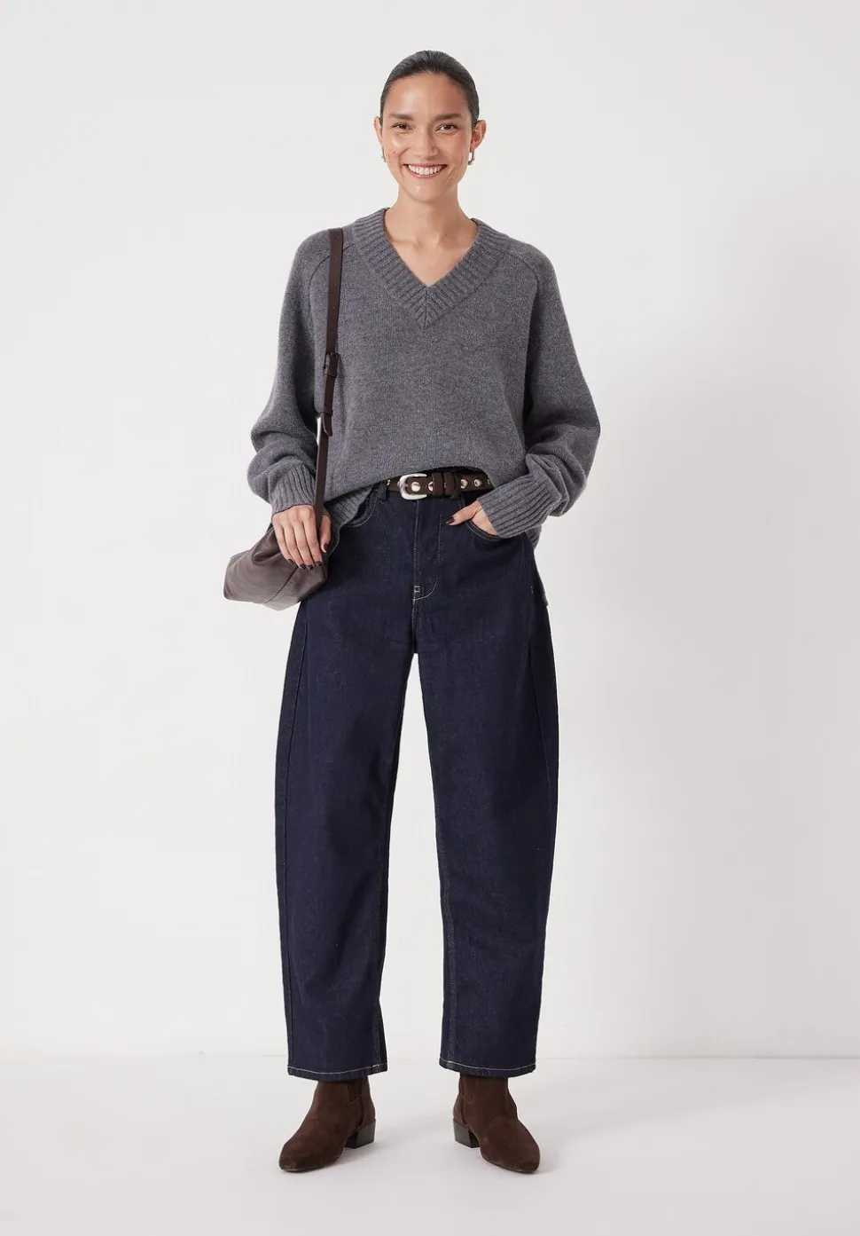 Erica Merino Wool V Neck Jumper