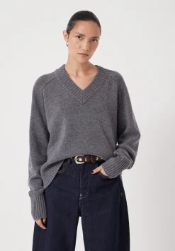 Erica Merino Wool V Neck Jumper