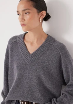 Erica Merino Wool V Neck Jumper