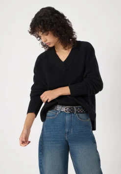 Erica Merino Wool V Neck Jumper