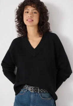 Erica Merino Wool V Neck Jumper
