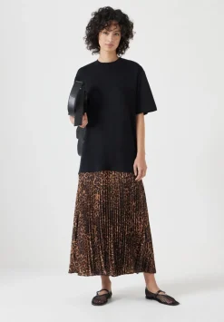 Esme Short Sleeve Pleated Midi Dress