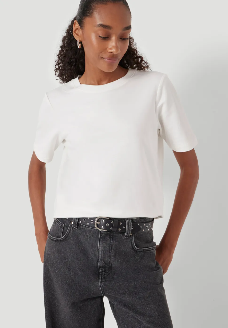 Eyelet Leather Belt