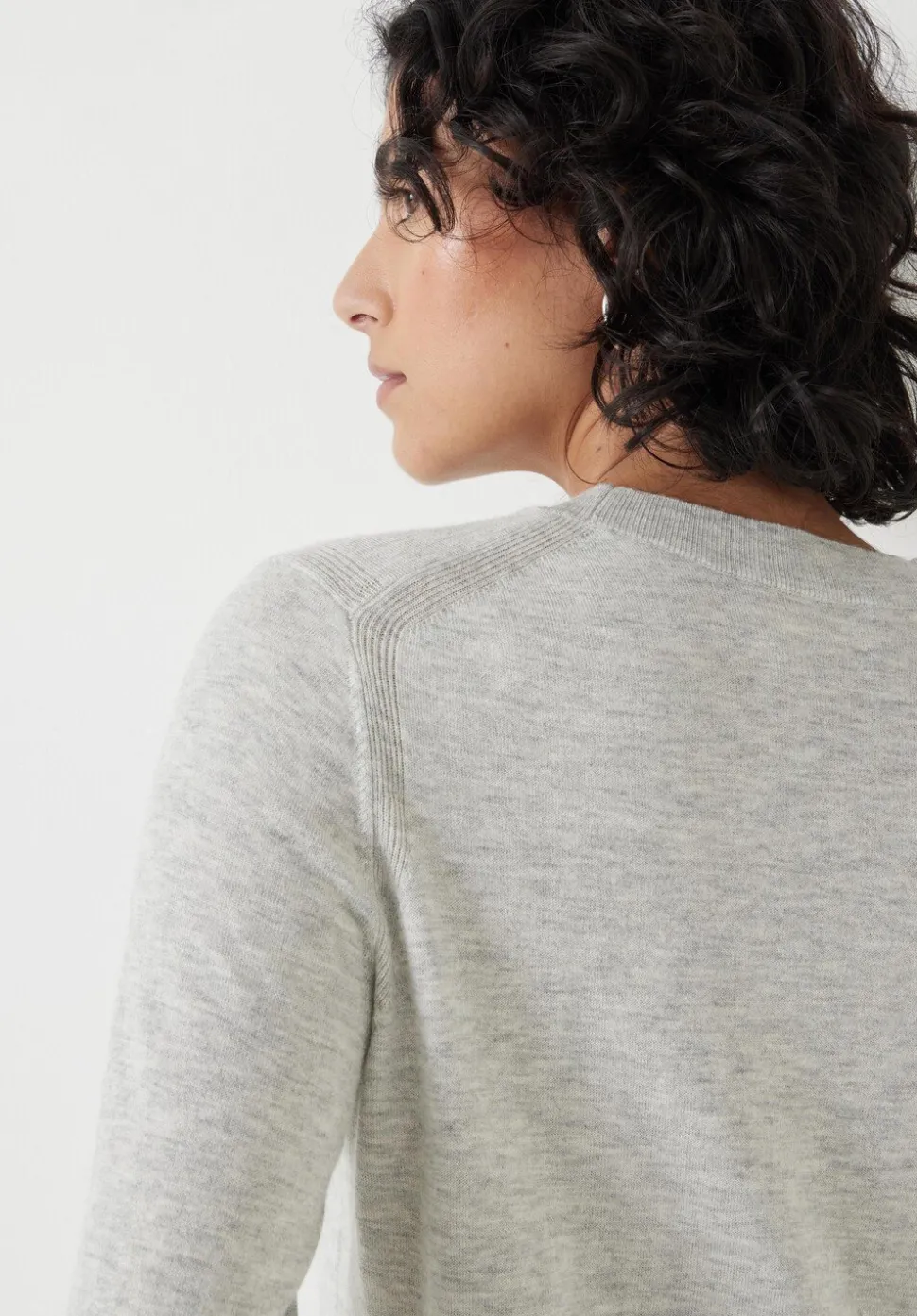 Fine Knit Wool Blend Jumper