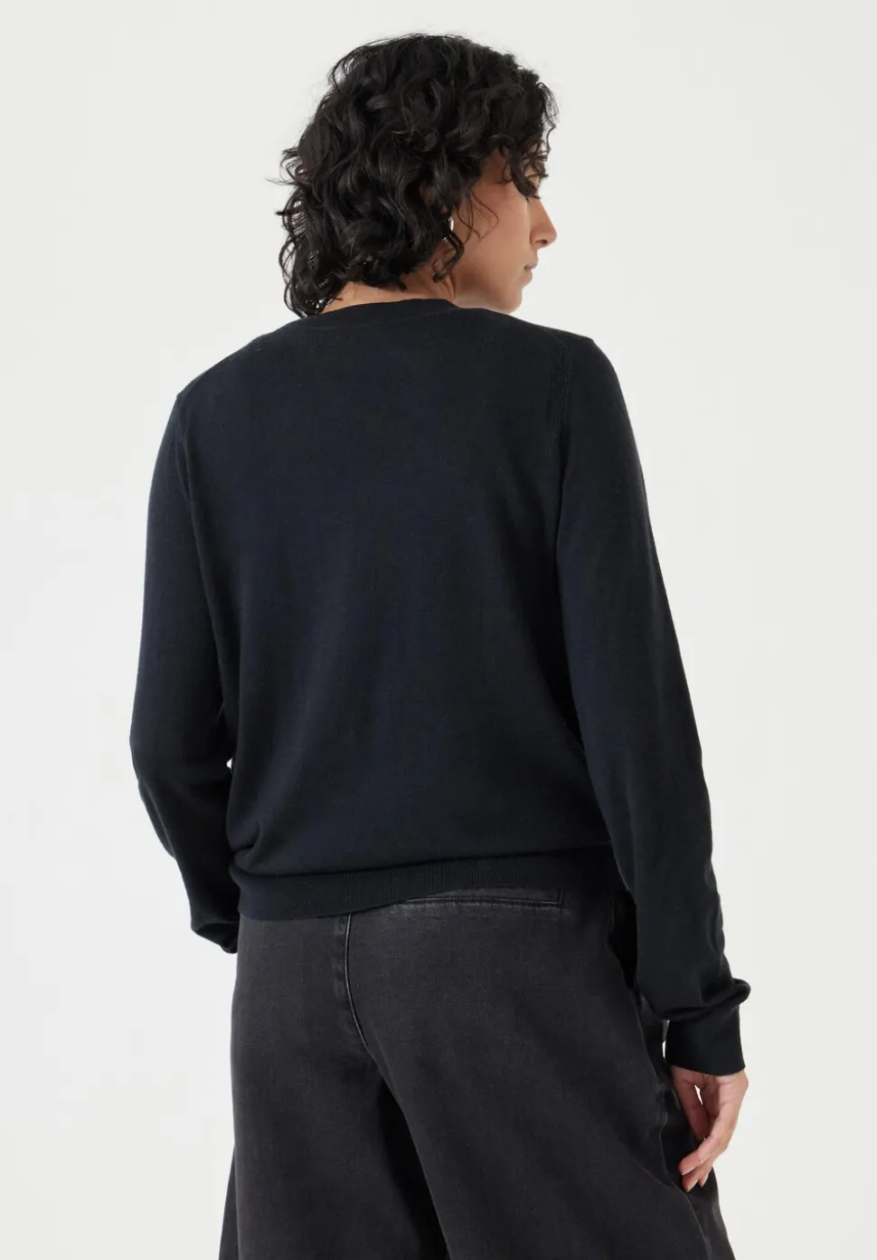 Fine Knit Wool Blend Jumper