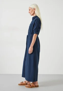 Florence Maxi Shirt Dress With Linen
