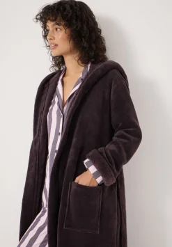 Fluffy Hooded Dressing Gown