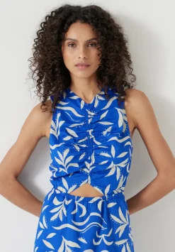 Front Gathered Cotton Dress