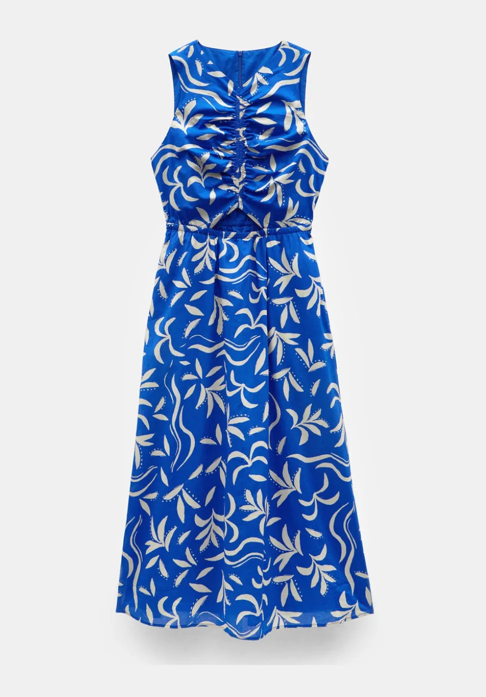 Front Gathered Cotton Dress
