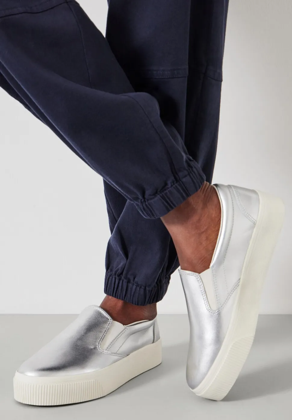 Gili Flatform Leather Trainers