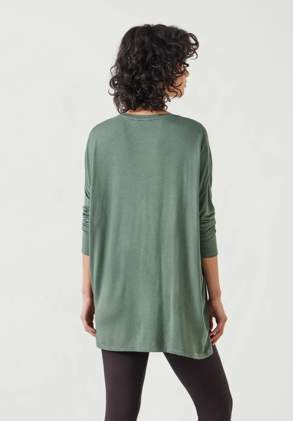 Gillian Wide Jersey V Neck Top